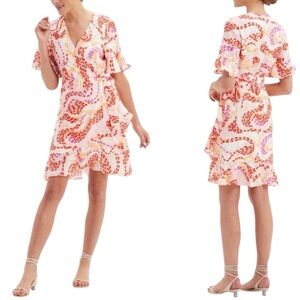 Marie Oliver Ryan Silk Wrap Dress
